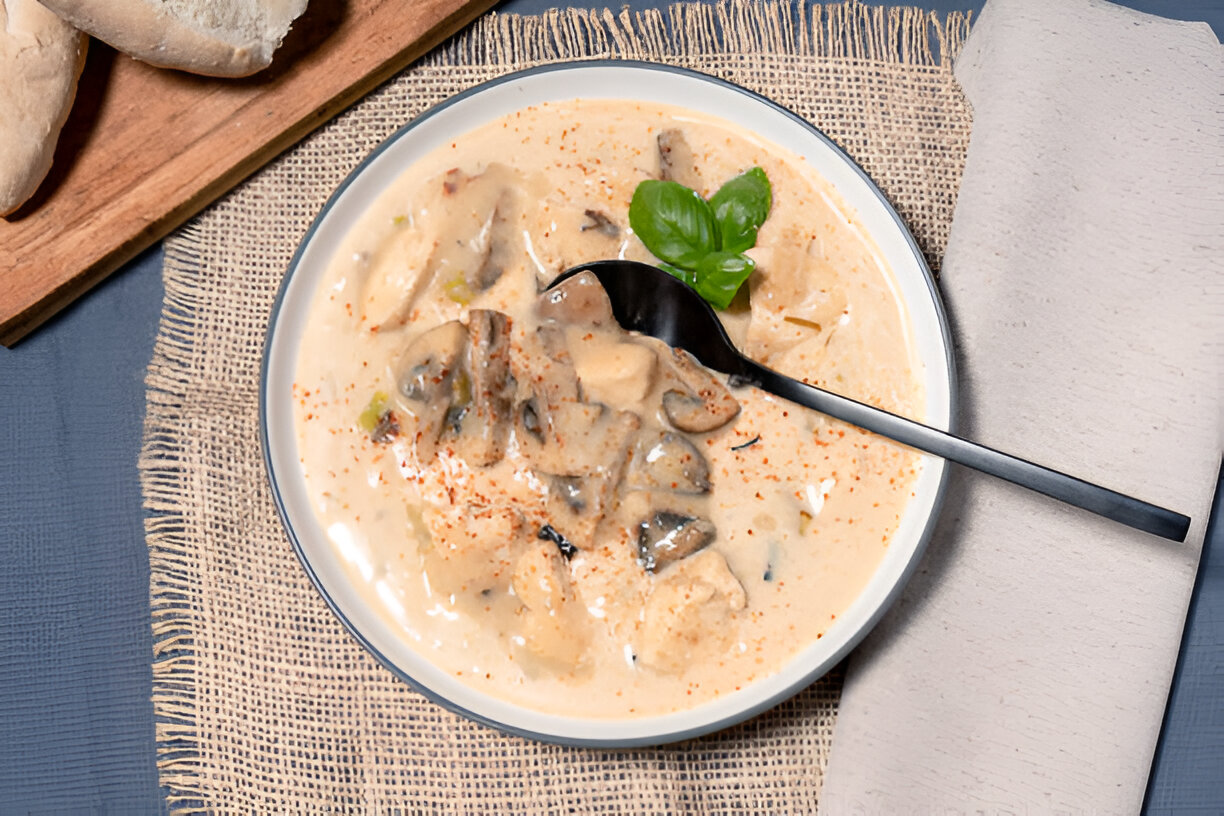 Creamy Chicken Marsala Gnocchi Soup
