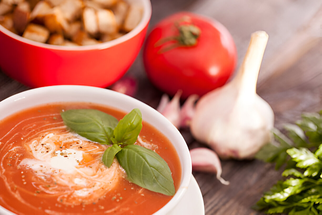 Creamy Parm Tomato Soup
