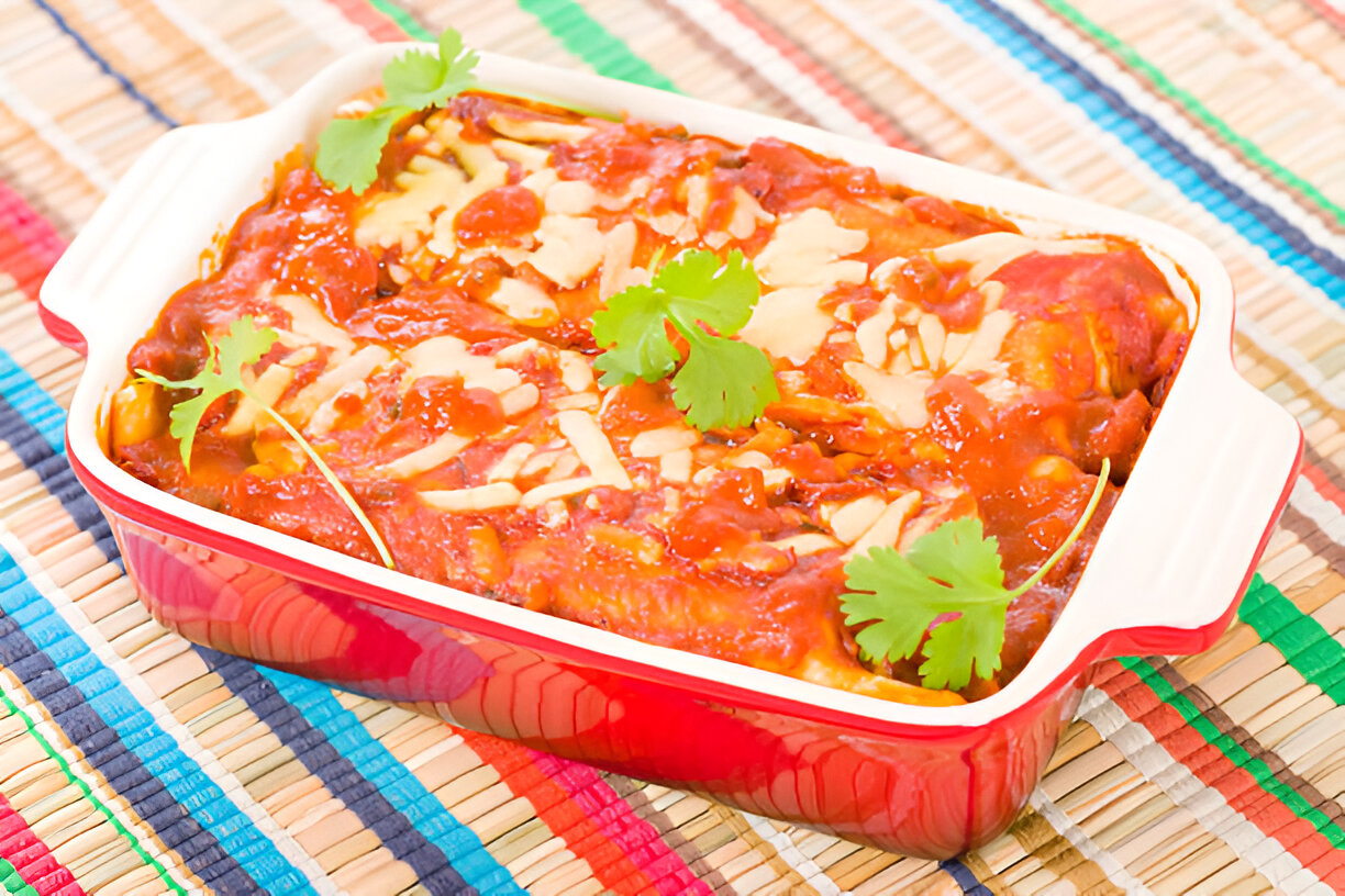 slow cooker enchilada casserole