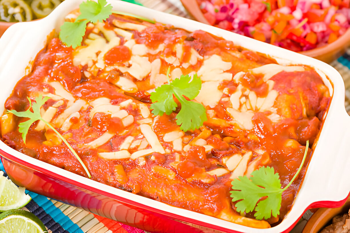 slow cooker enchilada casserole