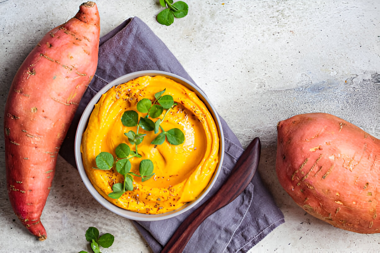 Autumn Carrot and Sweet Potato Soup