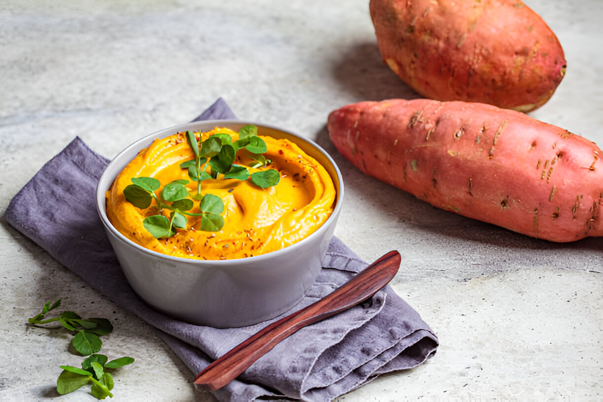 Autumn Carrot and Sweet Potato Soup