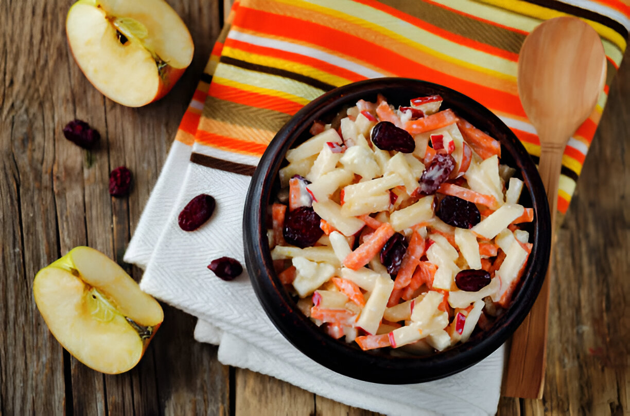 apple cranberry coleslaw