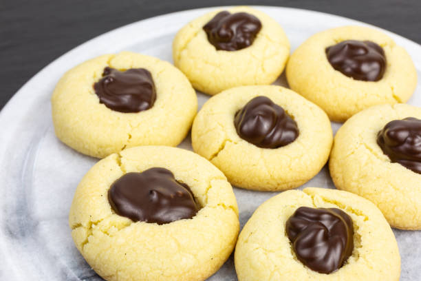 chocolate thumbprint cookies