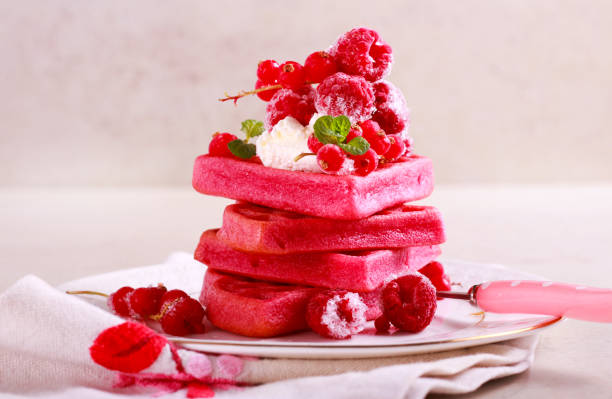 red velvet waffles