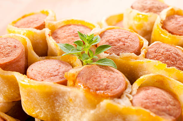 sausage wonton cups