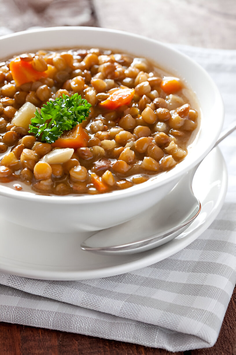 slow cooker lentil soup