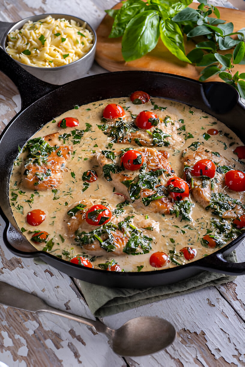 slow cooker tuscan chicken