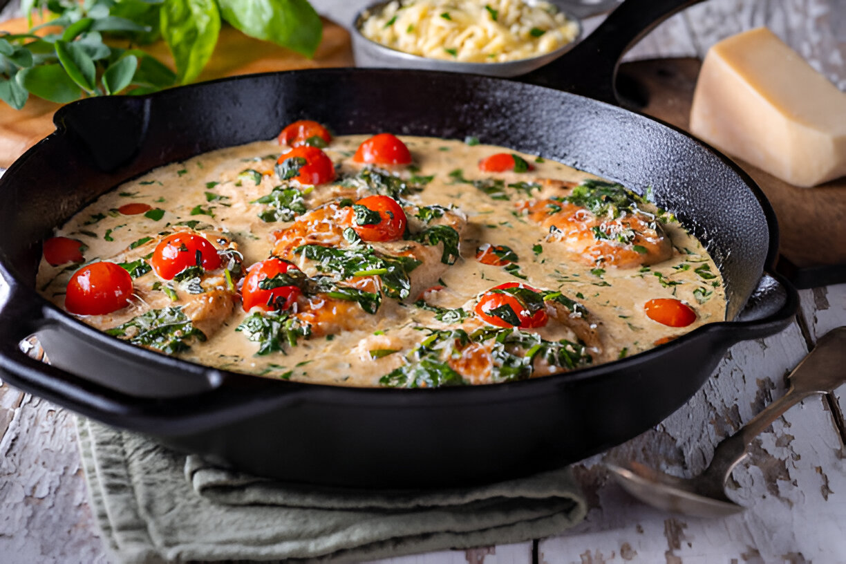 slow cooker tuscan chicken