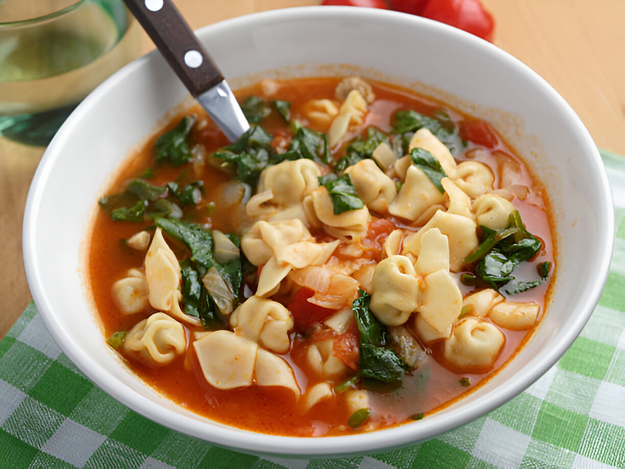 Spinach Tortellini Soup