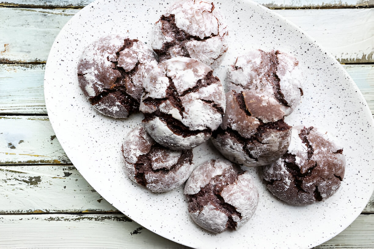 christmas crinkle cookies