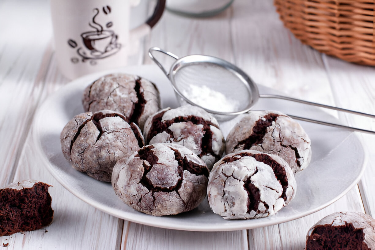 christmas crinkle cookies