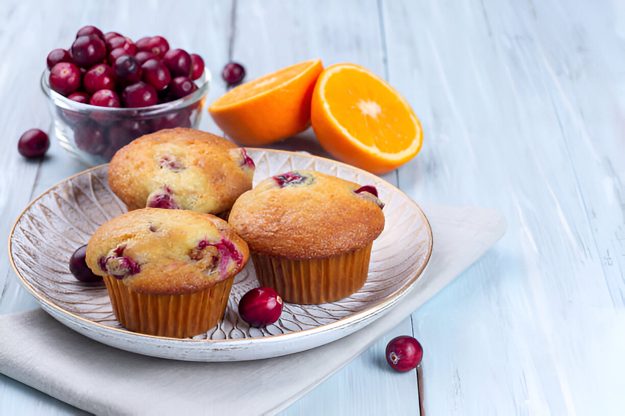 cranberry muffins.