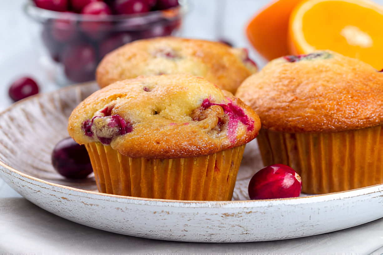 cranberry muffins.