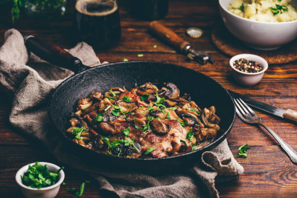 Bacon Mushroom Pork Chops