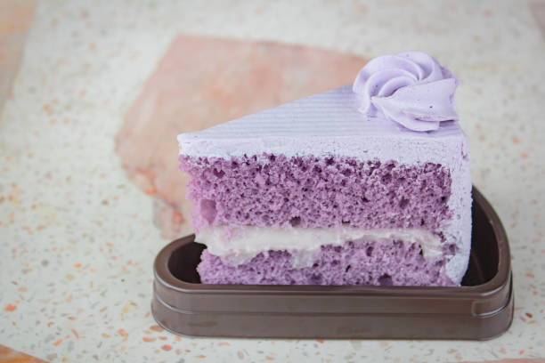 Blackberry Lavender Swirl Sheet Cake