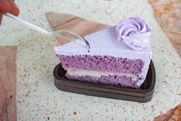 Blackberry Lavender Swirl Sheet Cake