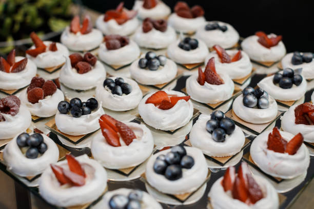 Blackberry Mini Meringues