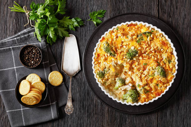 Cheesy Chicken Broccoli and Rice Casserole