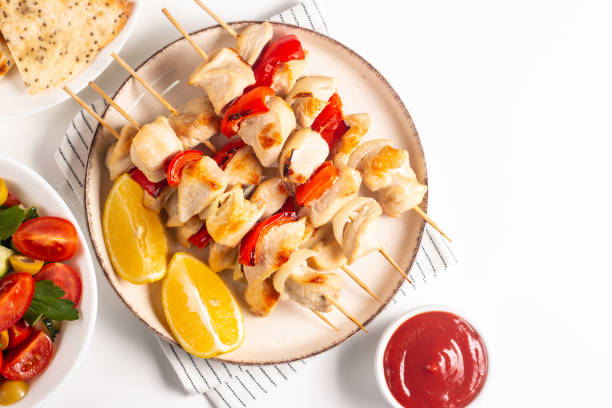 Chicken Skewers with Parmesan and Garlic