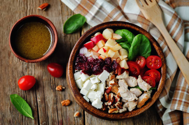 Cranberry Apple Pecan Chicken Salad