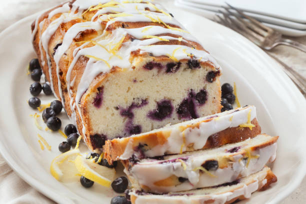 Lemon Blueberry Sponge Cake Roll