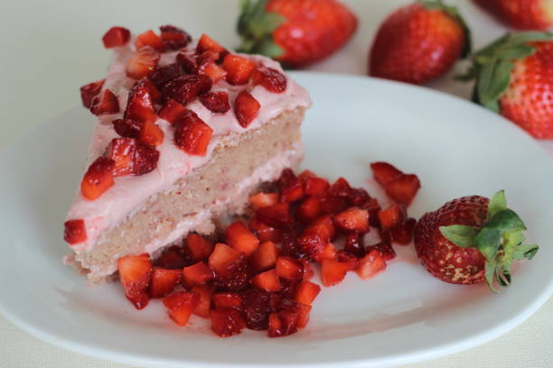 Strawberry Crunch Poke Cake