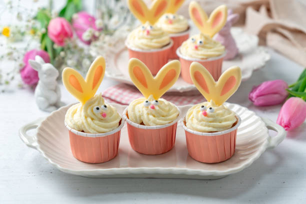 easter bunny cupcakes