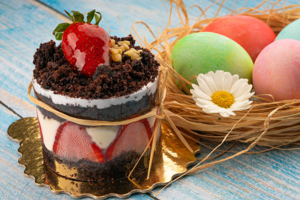 easter pudding cups