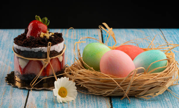 easter pudding cups