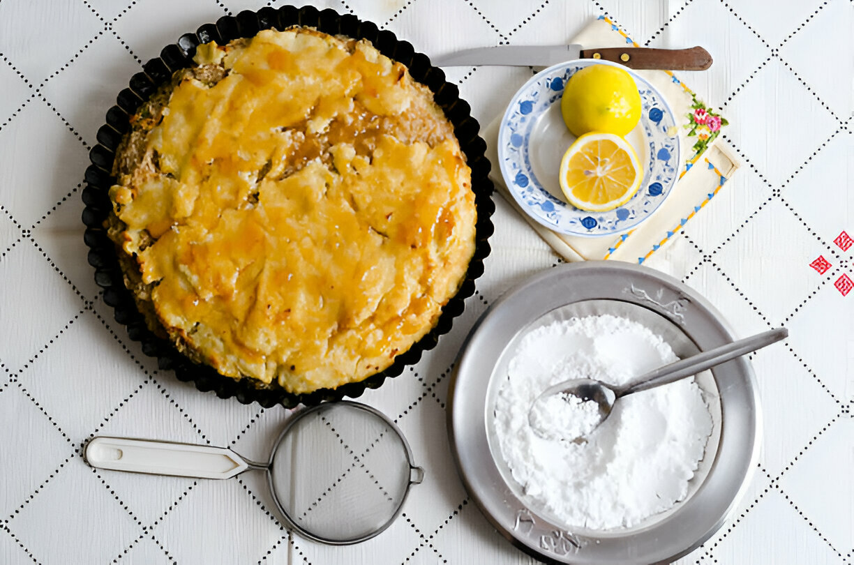 4-Ingredient Lemon Cream Cheese Dump Cake