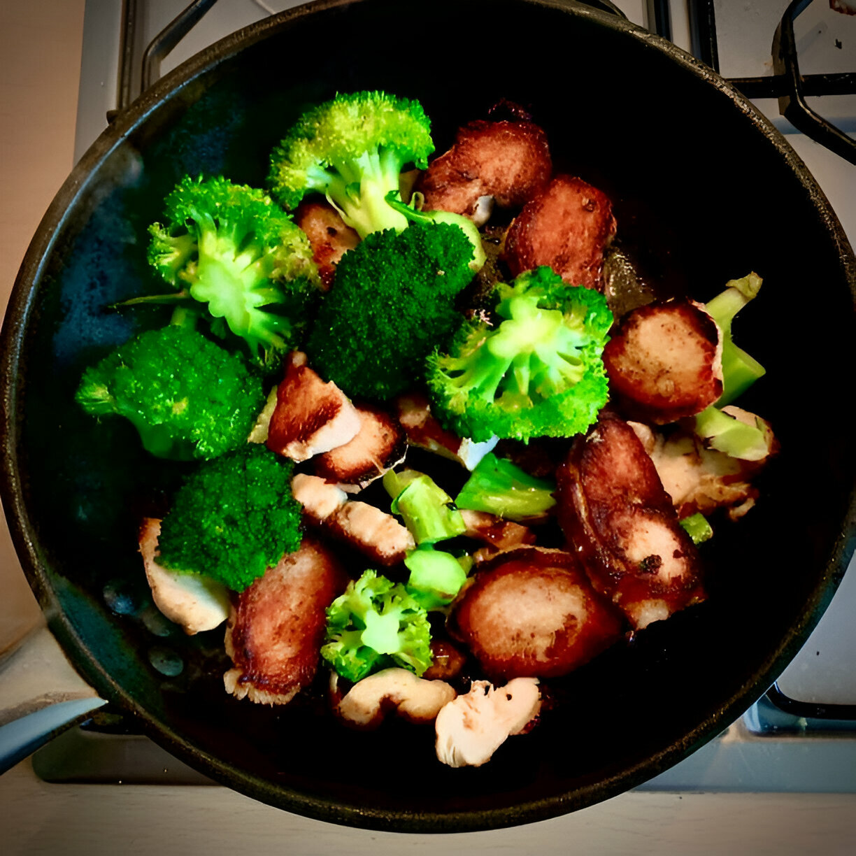 50-Minute Sausage Potato Broccoli Skillet