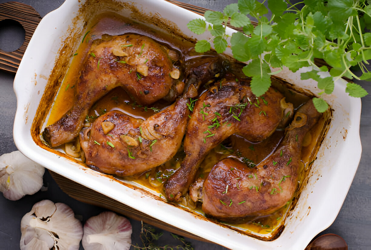 Baked Garlic Brown Sugar Chicken