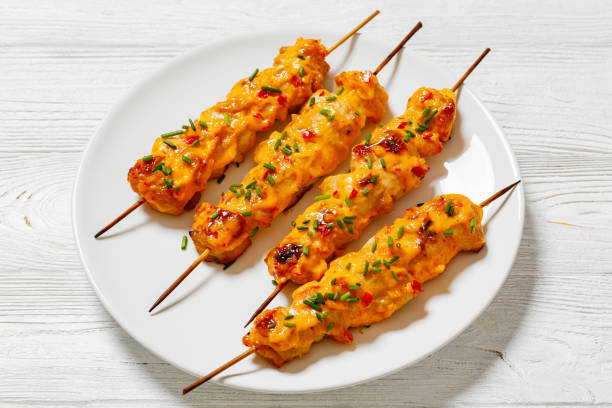 Bang Bang Chicken Skewers