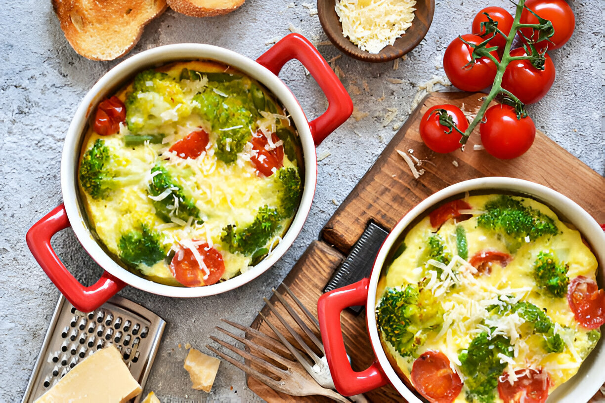 Broccoli Cauliflower Rice Chicken Casserole