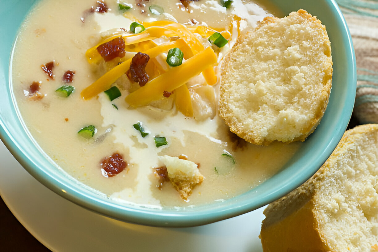 Cheesy Hamburger Potato Soup