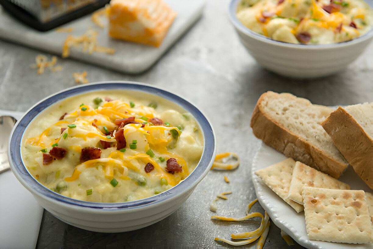 Cheesy Hamburger Potato Soup