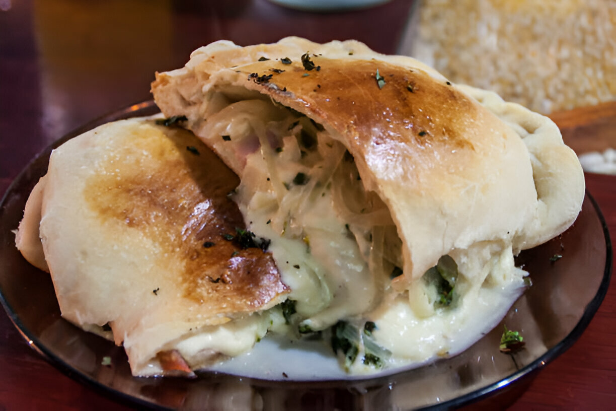 Chicken Alfredo Air Fryer Calzones