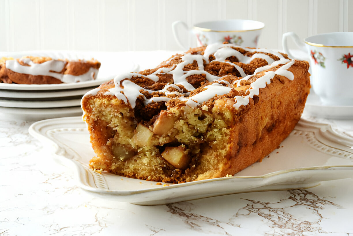 Cinnamon Swirl Apple Fritter Bread