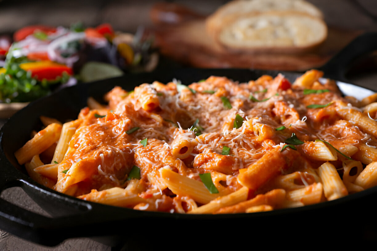 Creamy Basil Tomato Pasta