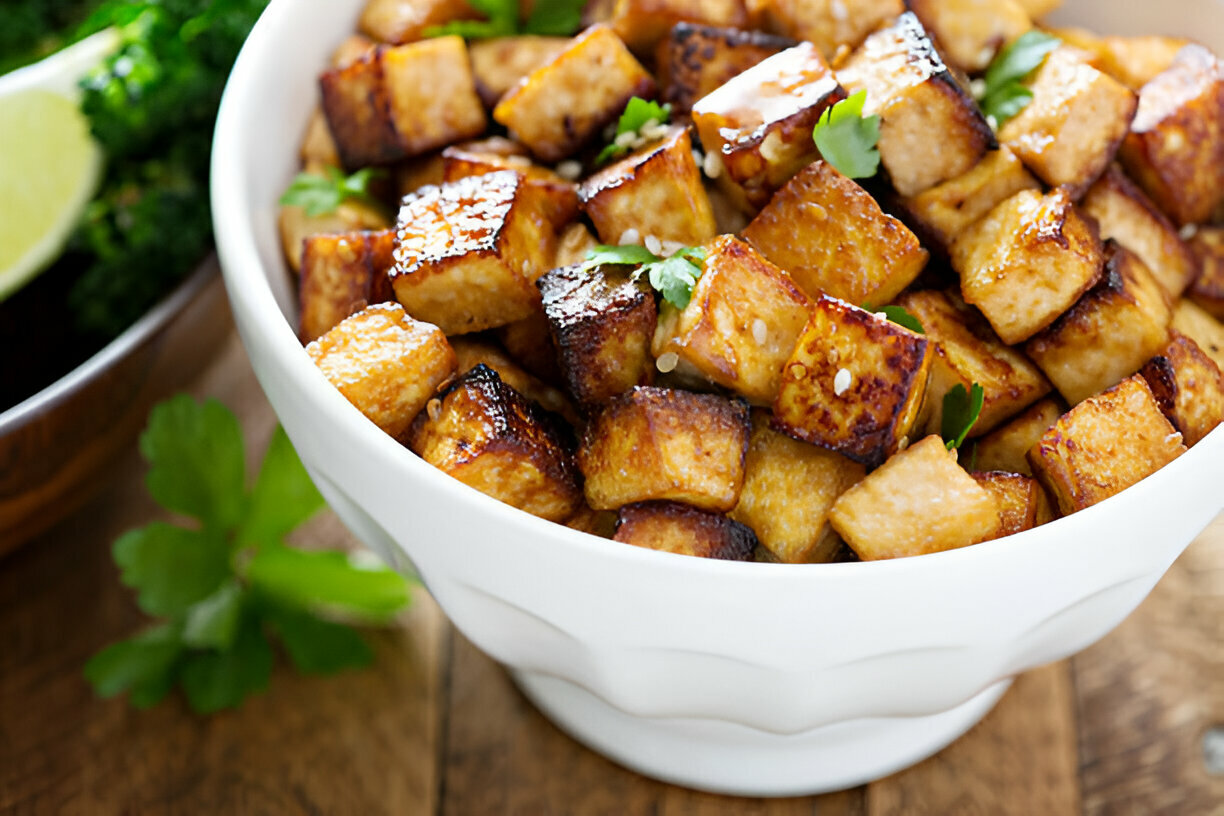 Crispy Gochujang Korean Tofu