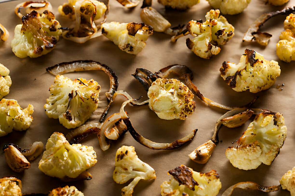 Crispy Parmesan Roasted Cauliflower