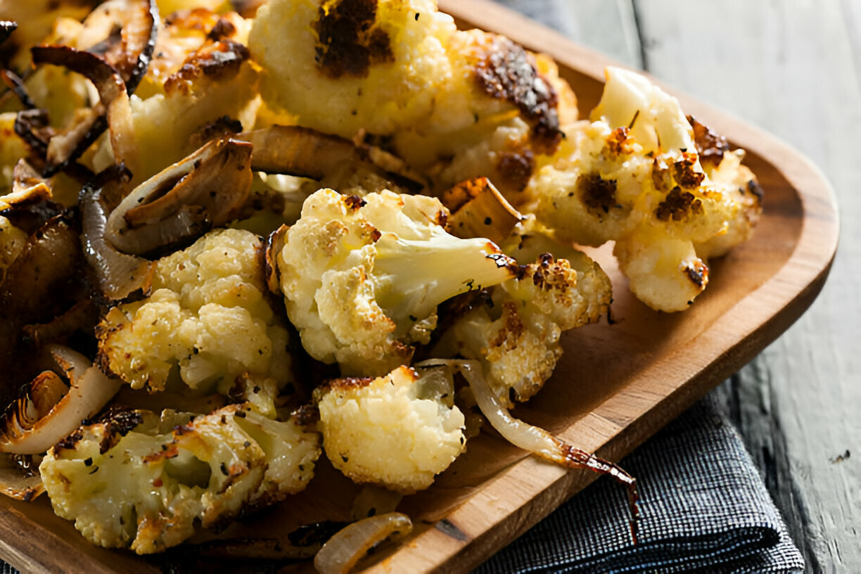 Crispy Parmesan Roasted Cauliflower