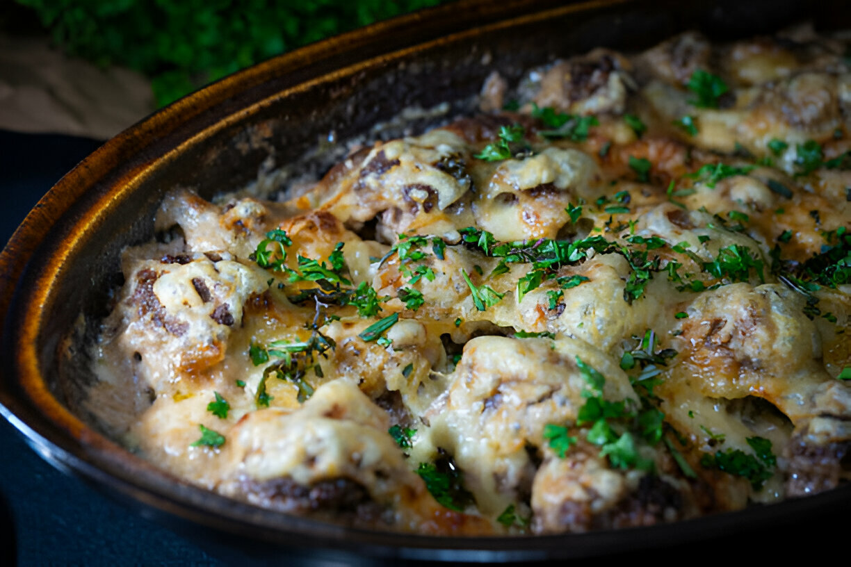 Crock Pot French Onion Meatballs