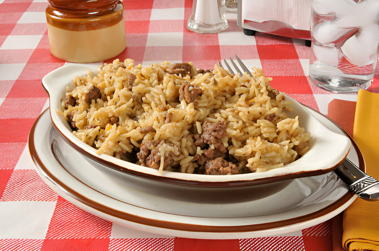 Easy Hamburger Rice Casserole