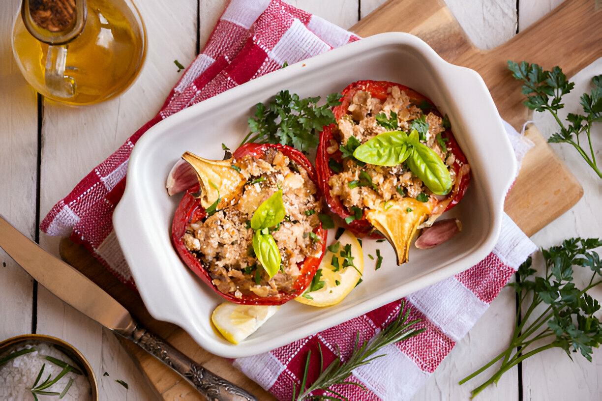 Easy Stuffed Pepper Casserole