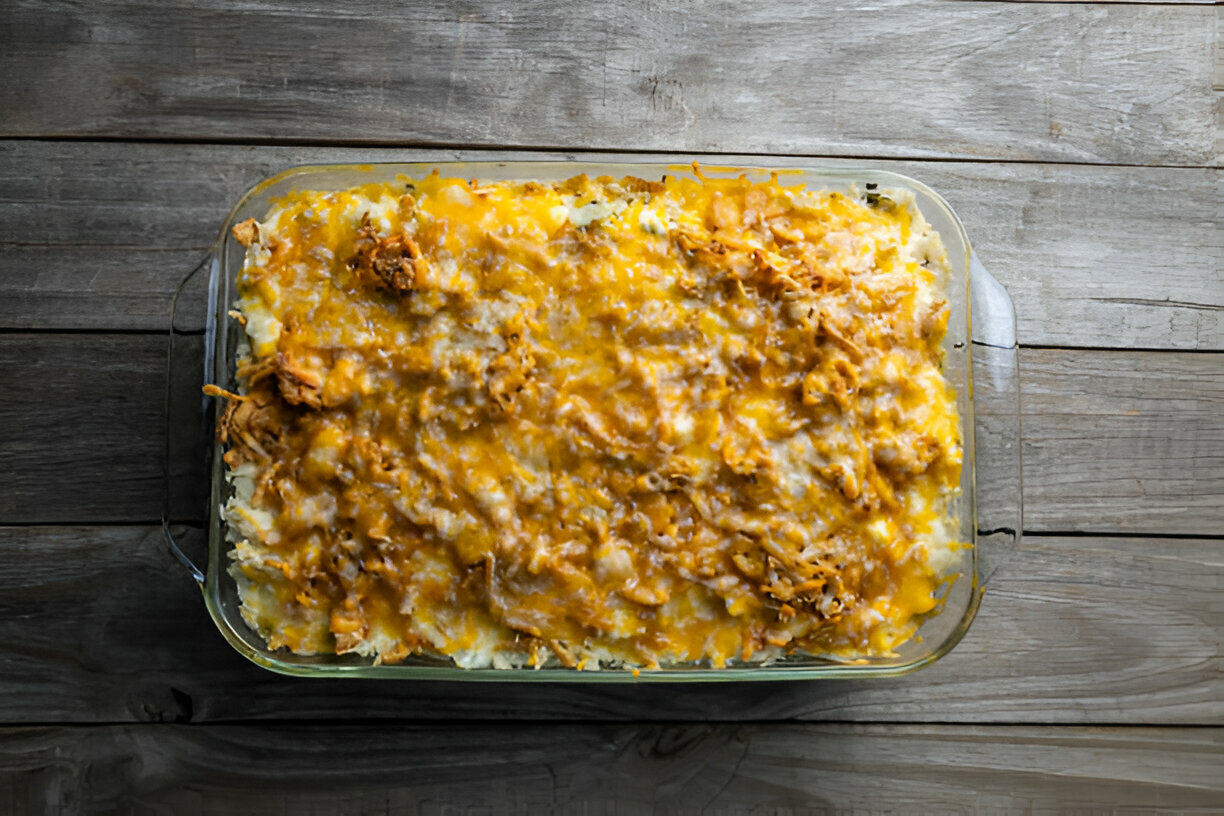 French Onion Ground Beef and Rice Casserole