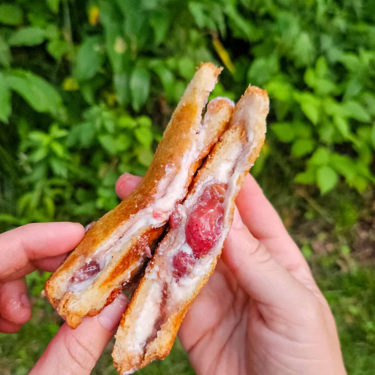 Fried Strawberry Cheesecake Sandwiches