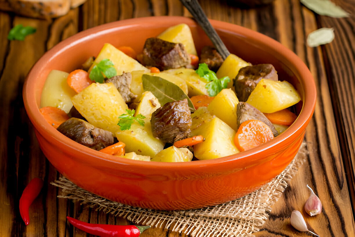 Garlic Butter Steak Bites and Potatoes