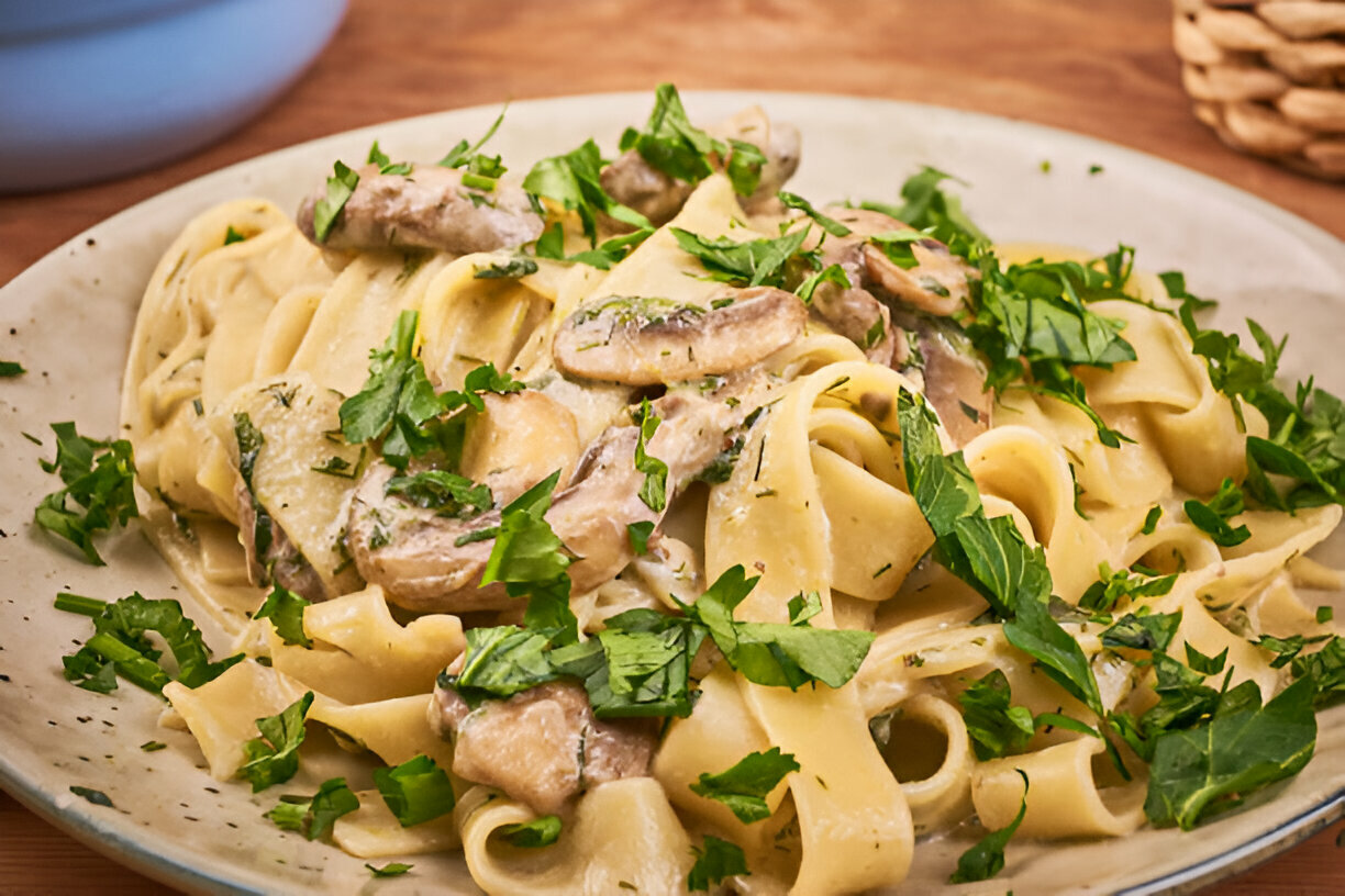 Garlic Mushroom Pasta